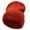 Rust, variant on Walking Elephant Embroidered 12 Inch Long Knitted Beanie - Rust OSFM