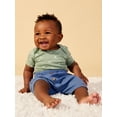 thumbnail image 3 of Little Star 100% Organic Cotton 2-Pack Baby Boy Knit Shorts, 3 of 10