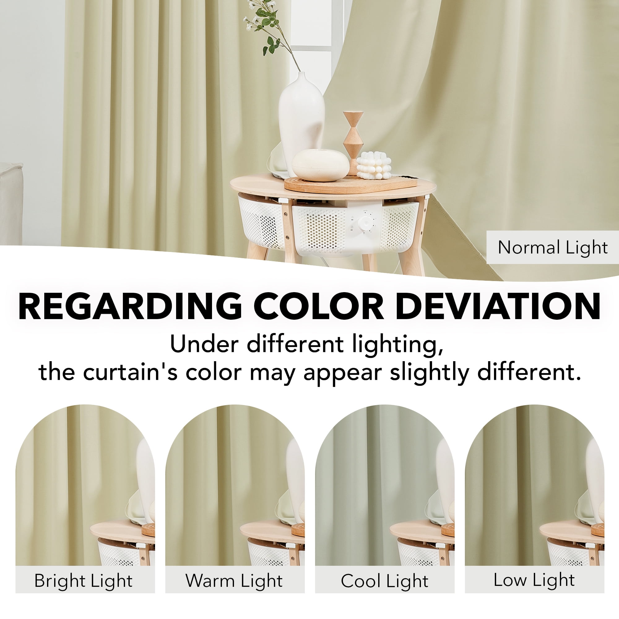 ZOPZO Blackout Curtains 2 Panels Thermal Insulated, Beige, 70W x 63L Inch, Back Tab Drapes for Bedroom and Living Room