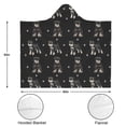 thumbnail image 3 of Wearable Blanket,Schnauzer Dog Hooded Wearable Flannel Blanket for Adults & Teens,Winter Poncho Shawl Wrap Cape Cozy Anti-Pill,50"x60", 3 of 5