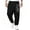 A-Black1037, variant on Mandala Print Strap Harem Jogger Pants for Men Tapered Ankle Urban Trip Long Trouser