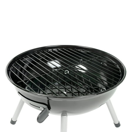Expert Grill 14.5'' Steel Portable Charcoal Grill, Black