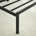 Mainstays 14" Heavy Duty Steel Slat Full Platform Bed Frame, Black
