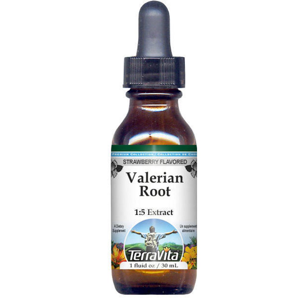 Valerian Root Glycerite Liquid Extract (15) Strawberry Flavored (1