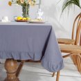 thumbnail image 2 of Gomelly Tablecloths Washable Table Cloths Rectangle Tablecloth Round Party Cover Covers Gray 140 * 220 Cm, 2 of 4