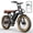 Brown, variant on UL2849 Electric Bike for Adults - Peak 2000W Motor, 20"x4" Fat Tire,48V/25AH, Full Suspension, 7-Speed