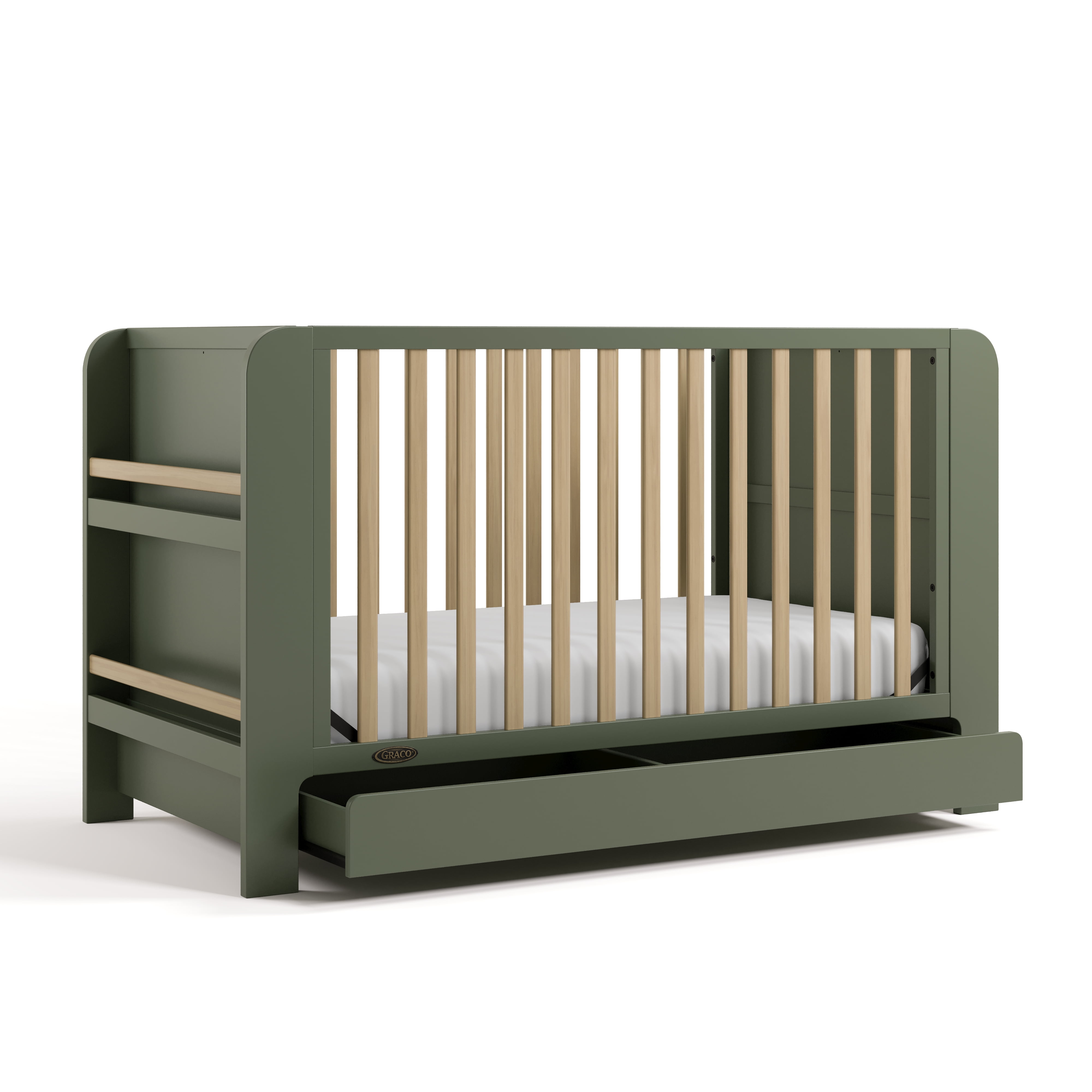 Graco Read-with-Me 4-in-1 Convertible Crib with Drawer