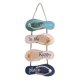 thumbnail image 1 of ZHAOCHENG Chanclas de playa decoración chanclas decoración de la pared decoración de chanclas de madera, blanco, azul puerta pared colgante decoración playa temática decoración del hogar, 1 of 4