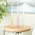thumbnail image 2 of DecMode 3 Candle Multi Colored Glass Bubble Inspired Candle Holder, Set of 3, 2 of 10
