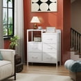 thumbnail image 7 of TYDIMOR 5 Drawer Fabric Dresser for Bedroom, White Chest for Closet & Living Room, Ideal for Adults, 7 of 7