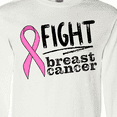 thumbnail image 4 of Inktastic Fight Breast Cancer Pink Ribbon Long Sleeve T-Shirt, 4 of 5