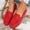 Red, variant on Fnooota Womens Flat Shoes, Lightweight Non Slip Slip on Business Ladies Flats Red Size 6