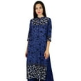 thumbnail image 7 of Bimba Women Kurta Kurti With Pockets Casual Tunic Mandarin Collar Long Blouse, 7 of 7