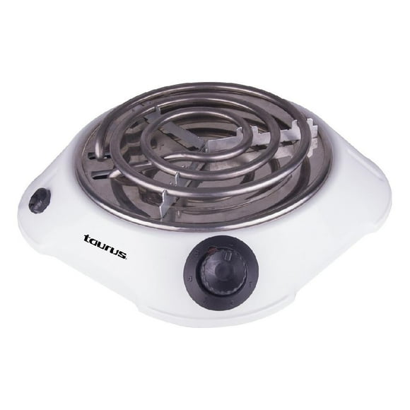 Parrilla Eléctrica Taurus Alpha 1 Quemador Blanca