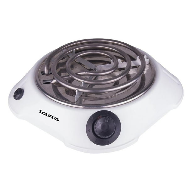 Parrilla Eléctrica Taurus Alpha 1 Quemador Blanca