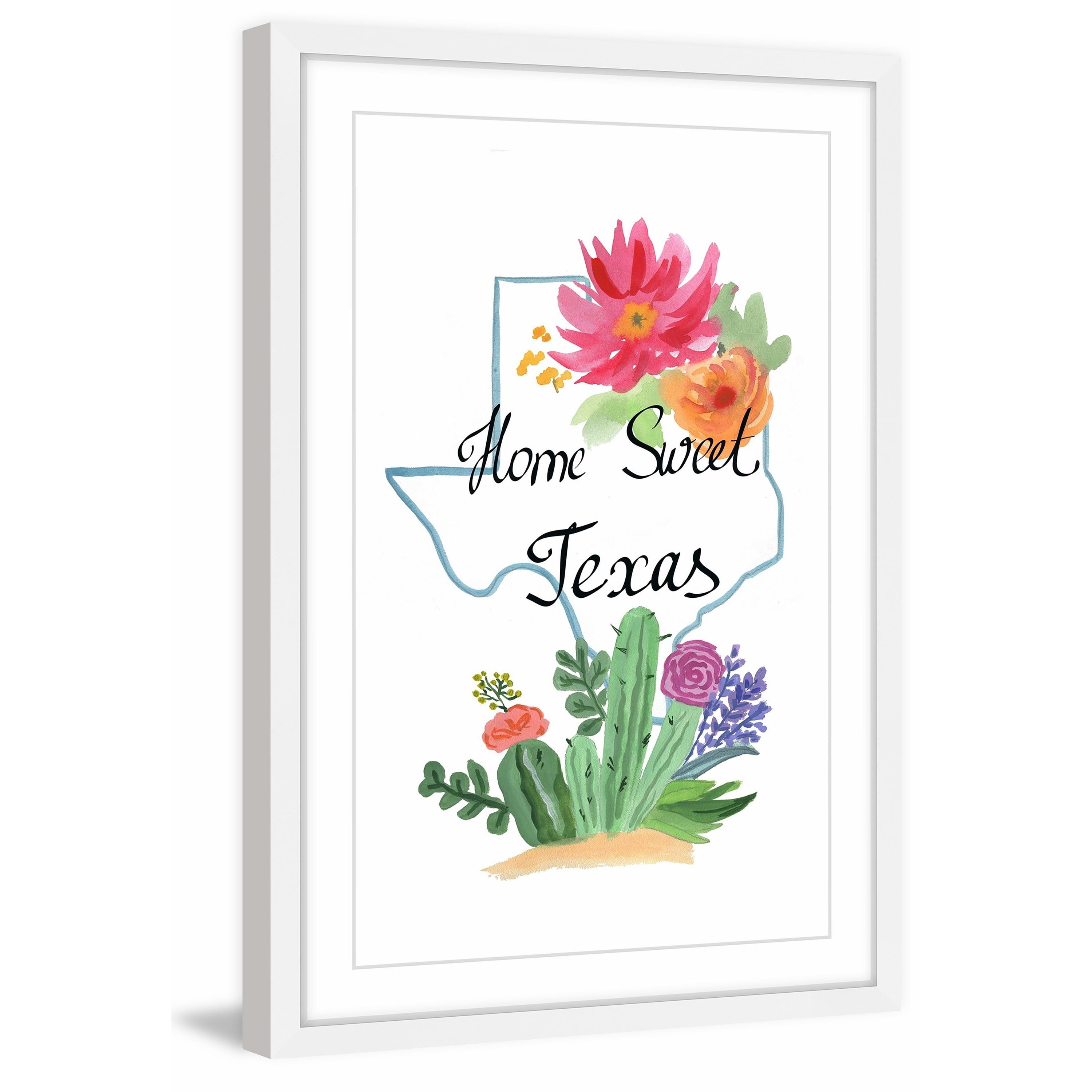 "Texas Is My Home" Framed Painting Print