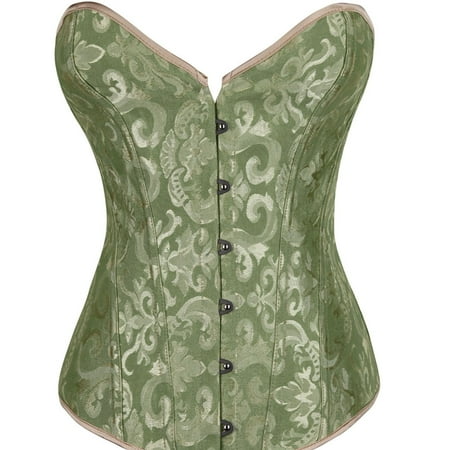 Corset Lingerie for Women Tummy Control Shapewear for Women Womens Sexy Vintage Gothic Party Floral Lace Up Slim Corset Bustier Tube Tops Shapewear for Women Clearance
