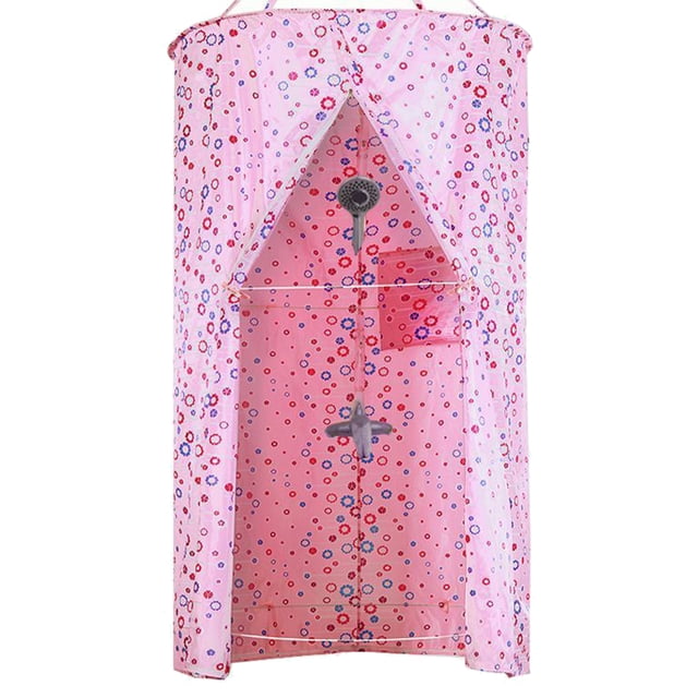 Maytalsory Protective Against Body Shower Curtain Bathroom Fresh And Clean Block Light And Not Transparent pink