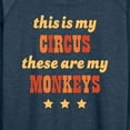 thumbnail image 3 of Instant Message - Circus My Monkeys - Women's Lightweight French Terry Long Sleeve Shirt, 3 of 6