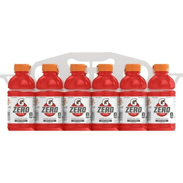 Gatorade Zero Sugar Thirst Quencher, Fruit Punch Sports Drinks, 12 fl oz, 12 Count Bottles