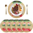 thumbnail image 2 of GZHJMY Christmas Elf's Legs and Shoes Placemats 4Pcs,Holidays PVC Weave Place Mats Table Mats Non-Slip Easy to Clean for Home Kitchen BBQ Party Table Decor,15.4", 2 of 6