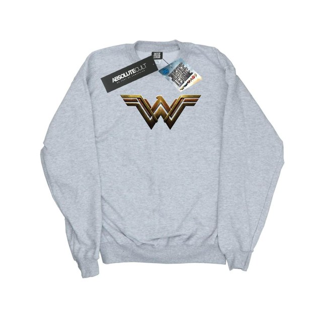 DC Comics Mens Justice League Movie Wonder Woman Emblem Sweatshirt