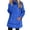 Blue, variant on Breezora Women's Plus Size Winter Sweater Coat Thick Warm Loose Fit Outerwear for Cold Weather Casual Use L Size Black