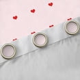 thumbnail image 4 of Manfei Cartoon Loves Pattern Black Out Curtains,Modern Geometric Stripe Curtains Pack of 2 (42x63 Each),Pink Red Bedroom Curtains For Girls Boys,Luxury Bedroom Decor, 4 of 6