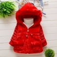 thumbnail image 2 of Lindreshi Toddler Girl Coats and Jackets Toddler Kids Baby Girl Winter Jacket Warm Coat Thick Outwear Hooded Snowsuit, 2 of 8