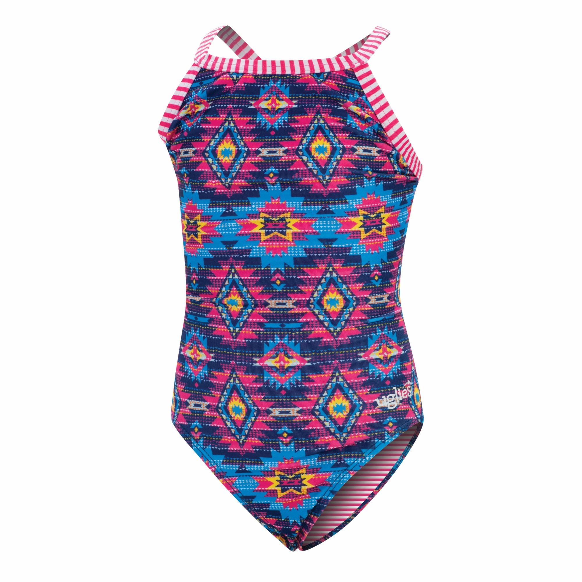 Dolfin Uglies Girls Print Keyhole Back 1Piece