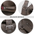 thumbnail image 5 of Vonmay Hobo Bag for Women Classic Buckled Shoulder Bag Soft Leather with Zip Pockets, 5 of 5