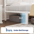 thumbnail image 4 of Greenstell Full LED Bed Frame with Headboard Storage - Charging Station,Off White, 4 of 8
