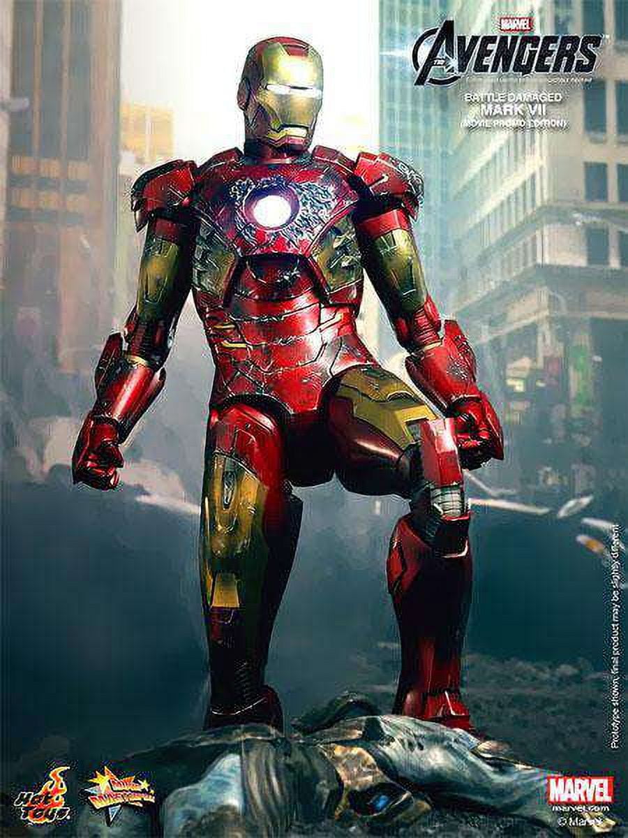 Marvel Avengers Battle Damaged Iron Man Mark VII Collectible Figure