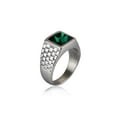 thumbnail image 6 of Popular Punk Retro Inlaid Jewel Pattern Titanium Steel Ring For Unisex Size 7 8 9 10 11 12 13 For Everyday Use, 6 of 8