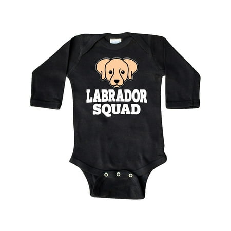 

Inktastic Dog Golden Labrador Squad Gift Baby Boy or Baby Girl Long Sleeve Bodysuit