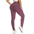 thumbnail image 4 of Women's High Waist Textured Butt Lifting Slimming Workout Leggings Tights Exercise Stretch Trousers, 4 of 6