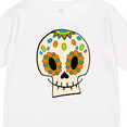 thumbnail image 4 of Inktastic Smiling Sugar Skull for Day of the Dead Boys or Girls Long Sleeve Toddler T-Shirt, 4 of 5