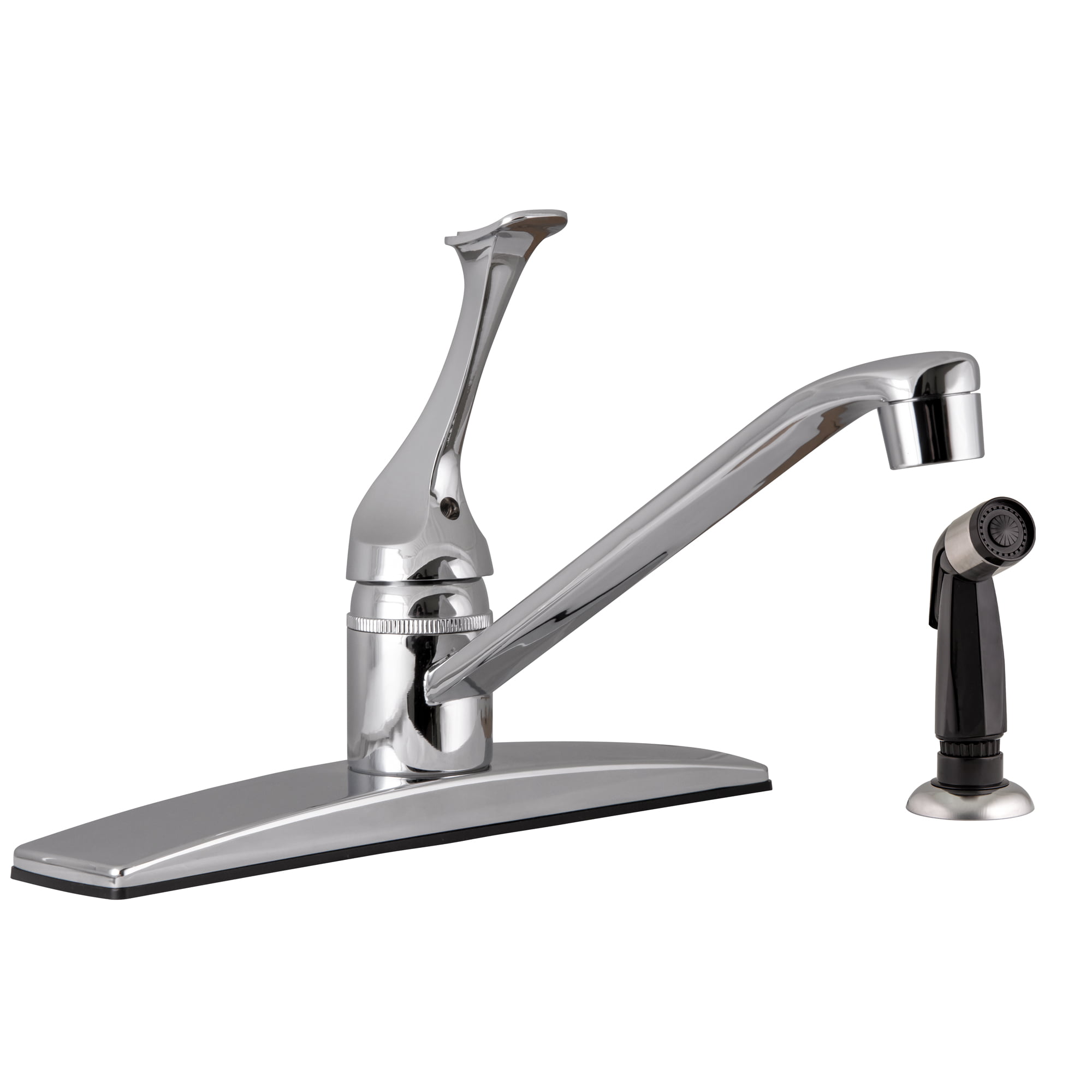 Ultra Faucets UF08015 Single Handle Chrome Non-metallic Series Kitchen Faucet for sale online 