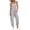 Gray, variant on Sentmoon Womens Overalls Loose Fit Womens Outfits Summer Regular Fit Solid Color Sleeveless V Neck Adjustable Strap Jumpers for Women Casual with Pockets S-3XL