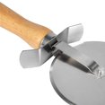 thumbnail image 4 of Winco PWC-4 4" Pizza Cutter w/ Wood Handle, Stainless Steel, 4 of 5