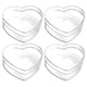 thumbnail image 1 of 4 cajas transparentes con forma de corazón para dulces, ideal para bodas y fiestas., 1 of 6