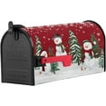 thumbnail image 2 of Christmas Snowman Mailbox Cover Red Magnetic Mailbox Wraps, Xmas Tree Winter Snowflake Mailbox Covers Large Size 21x25.5 Inch Mail Wrap Post Letter Box Christmas Decoration for Outdoor Gardern Yard, 2 of 6