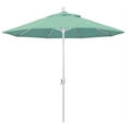 thumbnail image 1 of 9' Pacific Trail Series Patio Umbrella With Matted White Aluminum Pole Aluminum Ribs Push Button Tilt Crank Lift With Sunbrella 1A Spectrum Mist Fabric, 1 of 2