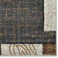 thumbnail image 5 of RUGSOTIC CARPETS MACHINE MADE HEATSET POLYPROPYLENE AREA RUGS - 4'x6', Rectangle Shape, Beige Color, Abstract Modern Design, High Pile Machine Made Area Rugs for Living Room, Bed Room (M00016), 5 of 6