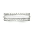 thumbnail image 3 of SS 6mm Polished Fancy Band Size 8.5 in Sterling Silver, 3 of 3
