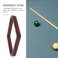 thumbnail image 3 of OUNONA Home Entertainment Dark Red Wood Pool Table Triangle Rack 1Pcs 11.4x8.3x1.2in, 3 of 7