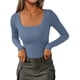 thumbnail image 1 of Camisas de Manga Larga PRETTYGARDEN para Mujer Azul Gris Talle S, 1 of 4