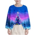 thumbnail image 1 of Lovzfmll Chandail Graphique à Manches Longues Col Rond Joyeux Noël pour Garçons et Filles 14-15 Ans, 1 of 8