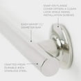 thumbnail image 5 of 12-inch Coronado Designer Straight Bathroom Shower Grab Bar, Stainless Steel, Polished Chrome, 5 of 5