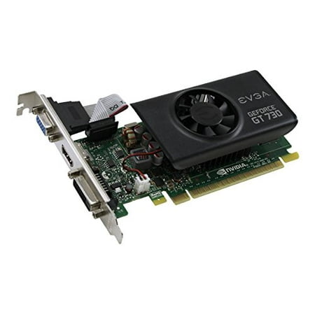 EVGA GeForce GT 730 1GB GDDR5 64bit DVI/HDMI/VGA Low Profile Graphics Card